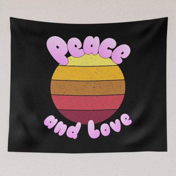 Item preview, 'Peace and Love' Stylized Sunset designed and sold by Michael Pilinski.