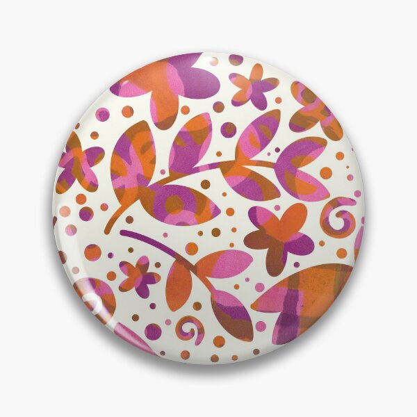 Item preview, Magenta gel print floral designed and sold by Diana Garrison.
