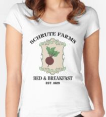 Schrute Farms Bed And Breakfast - Dwight Schrute - The Office Women's Fitted Scoop T-Shirt