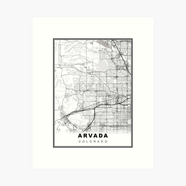 Item preview, Arvada Map designed and sold by Tamas Das.