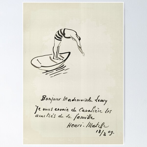 Item preview, MATISSE LETTER ART POSTER designed and sold by jessberghan.