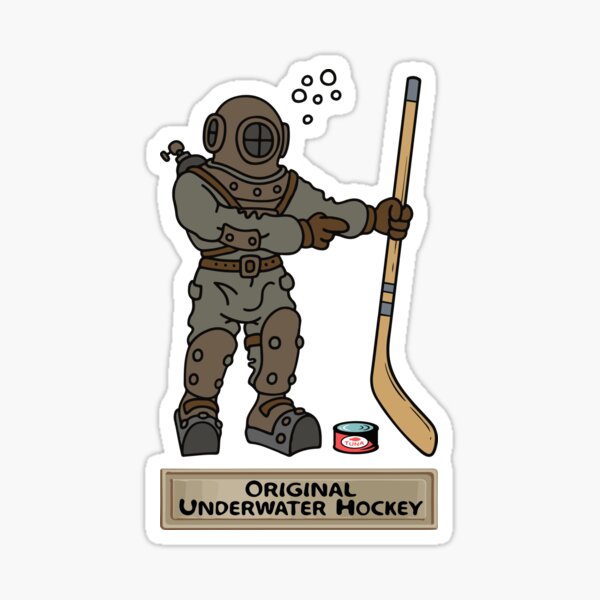 Original Underwater Hockey Diving Bell Sticker