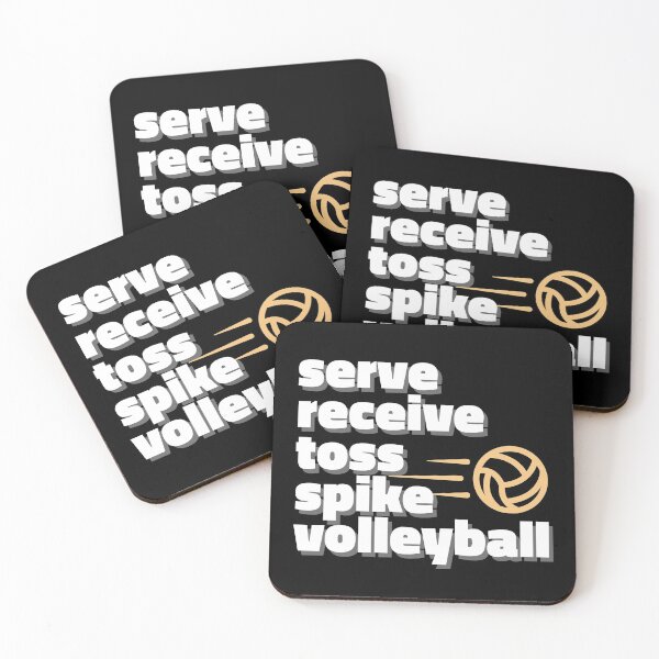 Item preview, Volleyball actions - Serve, Receive, Toss, Set, Spike designed and sold by kcaandwu.