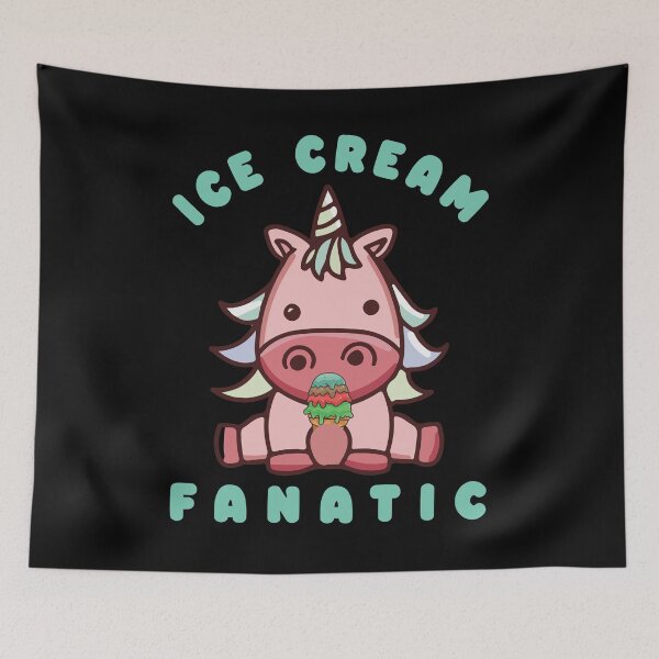 Item preview, UNICORN ICE CREAM FANATIC WOMEN KIDS T-SHIRT designed and sold by bigerdan.