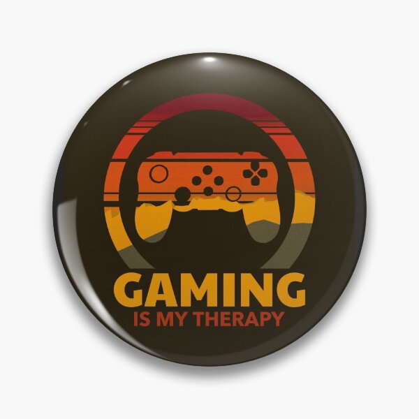 Item preview, Gaming is my Therapy Sunset Retro Design designed and sold by boopsblunt.
