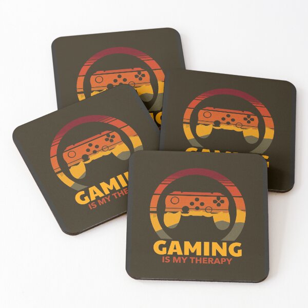 Item preview, Gaming is my Therapy Sunset Retro Design designed and sold by boopsblunt.