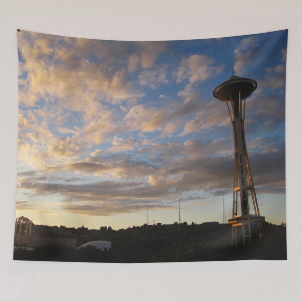 Item preview, Space Needle at Sunset designed and sold by KarebearsTees.