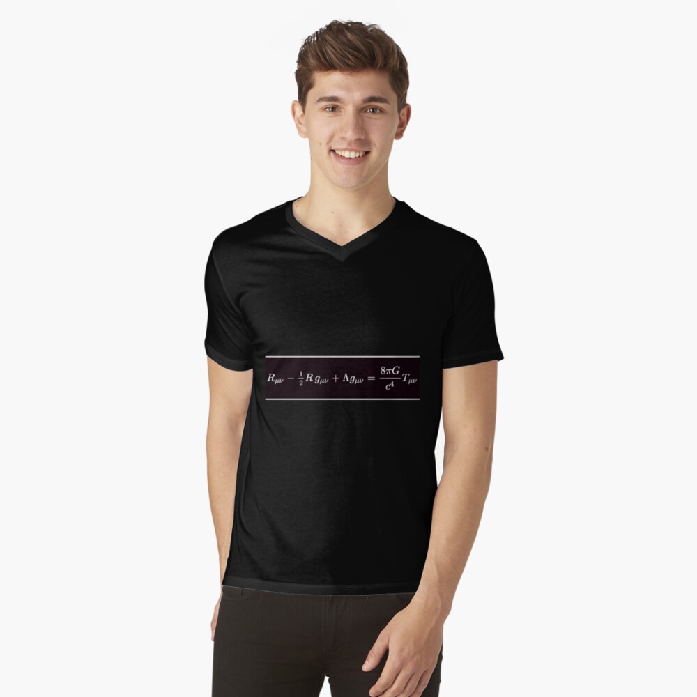 Einstein Field Equations, ra,vneck,x1900,101010:01c5ca27c6,front-c,160,70,1000,1000-bg,f8f8f8