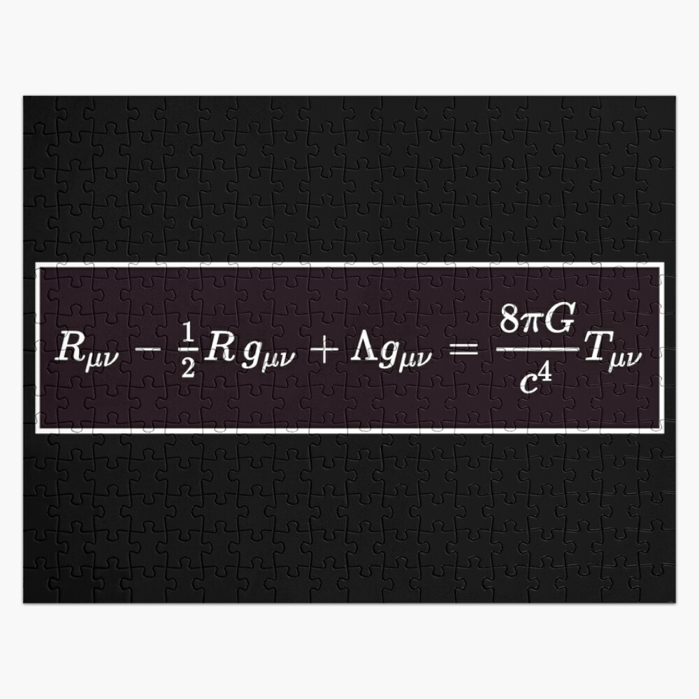Einstein Field Equations, ur,jigsaw_puzzle_252_piece_flatlay,square_product,1000x1000-bg,f8f8f8