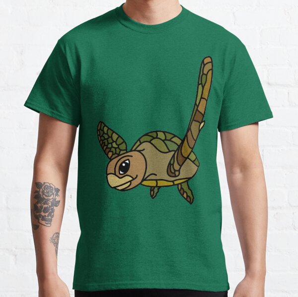 Green Turtle Australian Ocean Animal coloured. Classic T-Shirt
