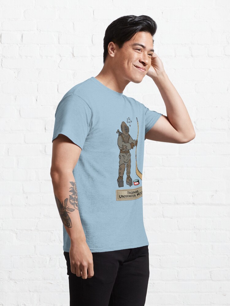 Alternate view of Original Underwater Hockey Diving Bell Classic T-Shirt