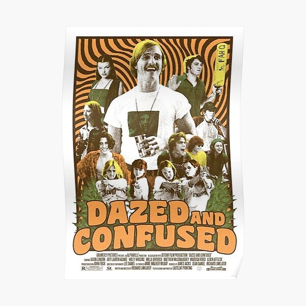 Vintage Retro Dazed Confused Poster