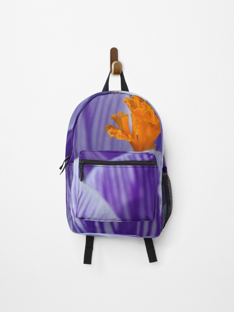 Thumbnail 1 of 3, Backpack, Crocus In Winter designed and sold by doodle3Dandy.