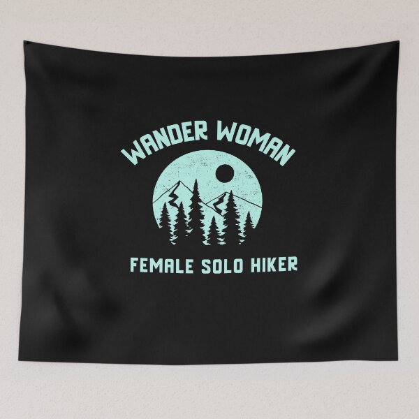 Item preview, Wander Woman Female Solo Hiker designed and sold by Samsdesignshop.