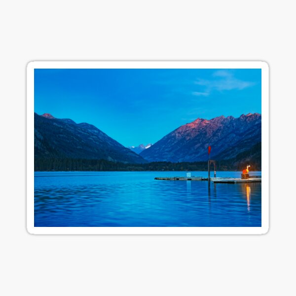 "Sunrise over Lake Chelan at Stehekin." Sticker for Sale by alex4444 Redbubble