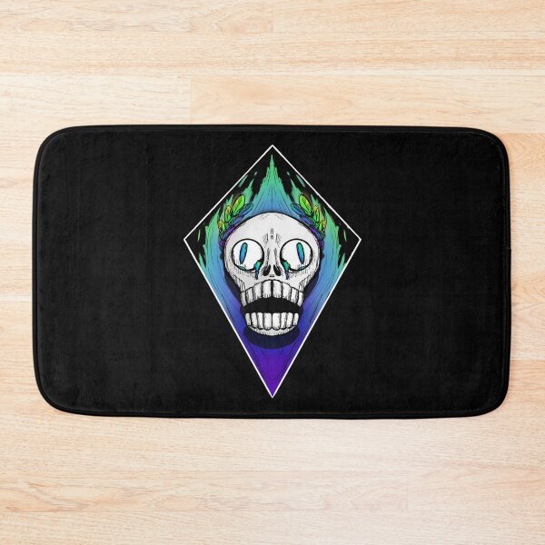 Item preview, Skull design - white border designed and sold by MutsKunArtistry.