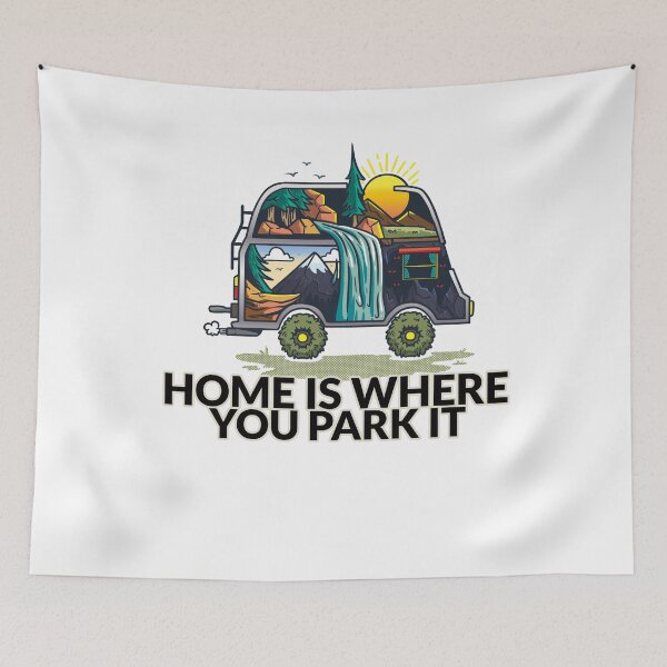 Item preview, Van Life, Home Is Where You Park It, Fun Gift designed and sold by Poppatales.