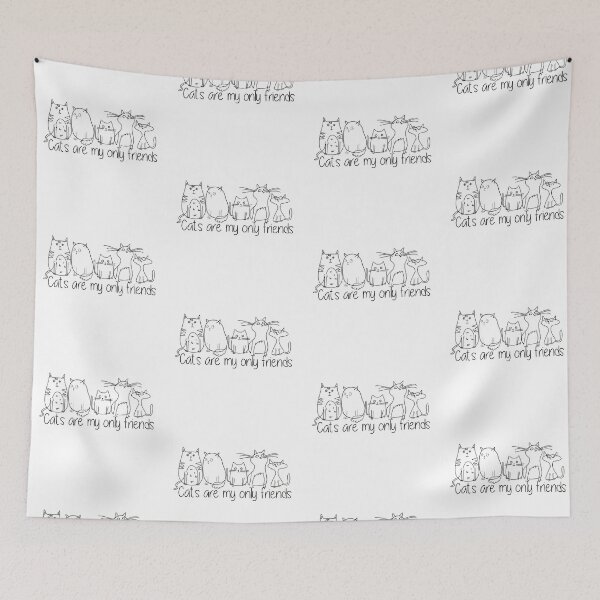 Item preview, Cats are my only friends! designed and sold by BorneowithLove.