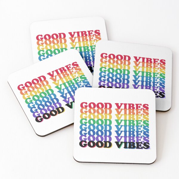 Item preview, Good Vibes Gay Rainbow designed and sold by The White Bat.