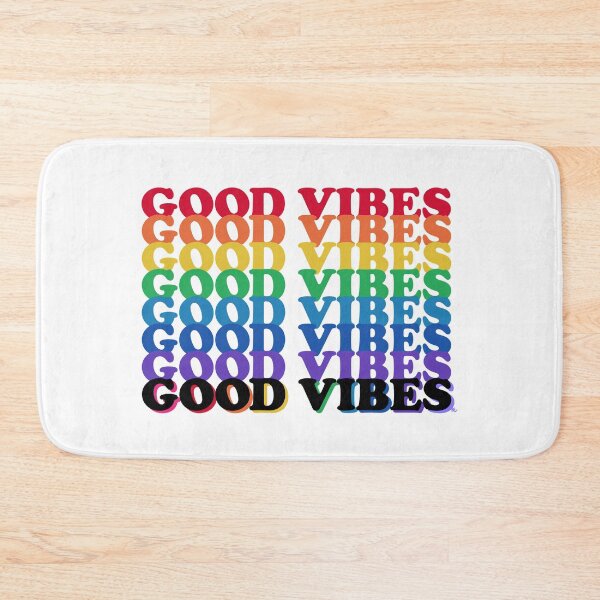 Item preview, Good Vibes Gay Rainbow designed and sold by The White Bat.