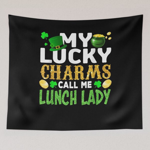 Item preview, Lunch Lady St Patrick's Day Lucky Charms Gift Apparel  designed and sold by charissamo77.