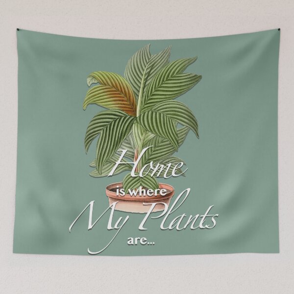 Item preview, HOME is where MY PLANTS are Houseplant lover designed and sold by Rachel Pile.