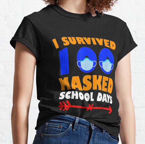 I Survived 100 Days Of School T Shirts Redbubble - roblox 100 days of school shirt