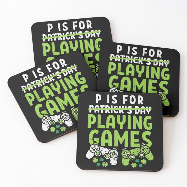 Item preview, P Is For Playing Video Games Boys St Patricks Day designed and sold by AngelJames.