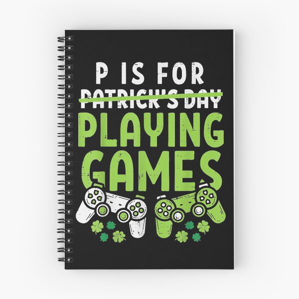 Item preview, P Is For Playing Video Games Boys St Patricks Day designed and sold by AngelJames.