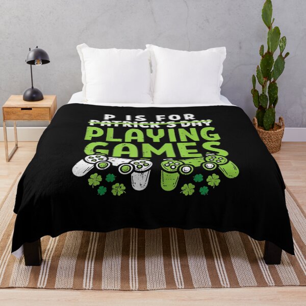 Item preview, P Is For Playing Video Games Boys St Patricks Day designed and sold by AngelJames.