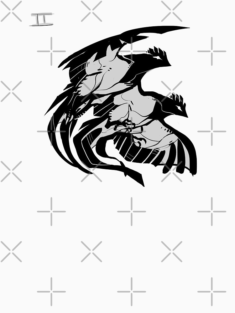 "DoubleZodiac Gemini Rooster" Tshirt by Disasters Redbubble