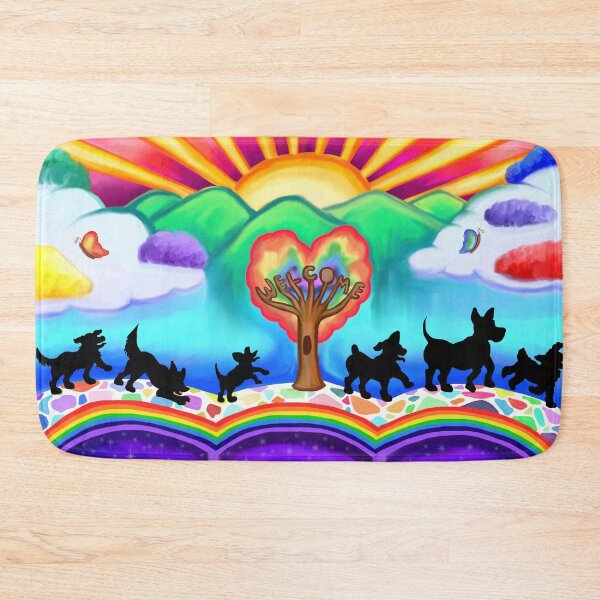 Item preview, Dogs Arrival at the Rainbow Bridge  designed and sold by Deborah Camp.