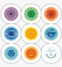Chakra bottle stickers Sticker