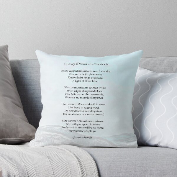 Item preview, Snowy Mountain Overlook Poem by Pamela Storch designed and sold by Pamela Storch.
