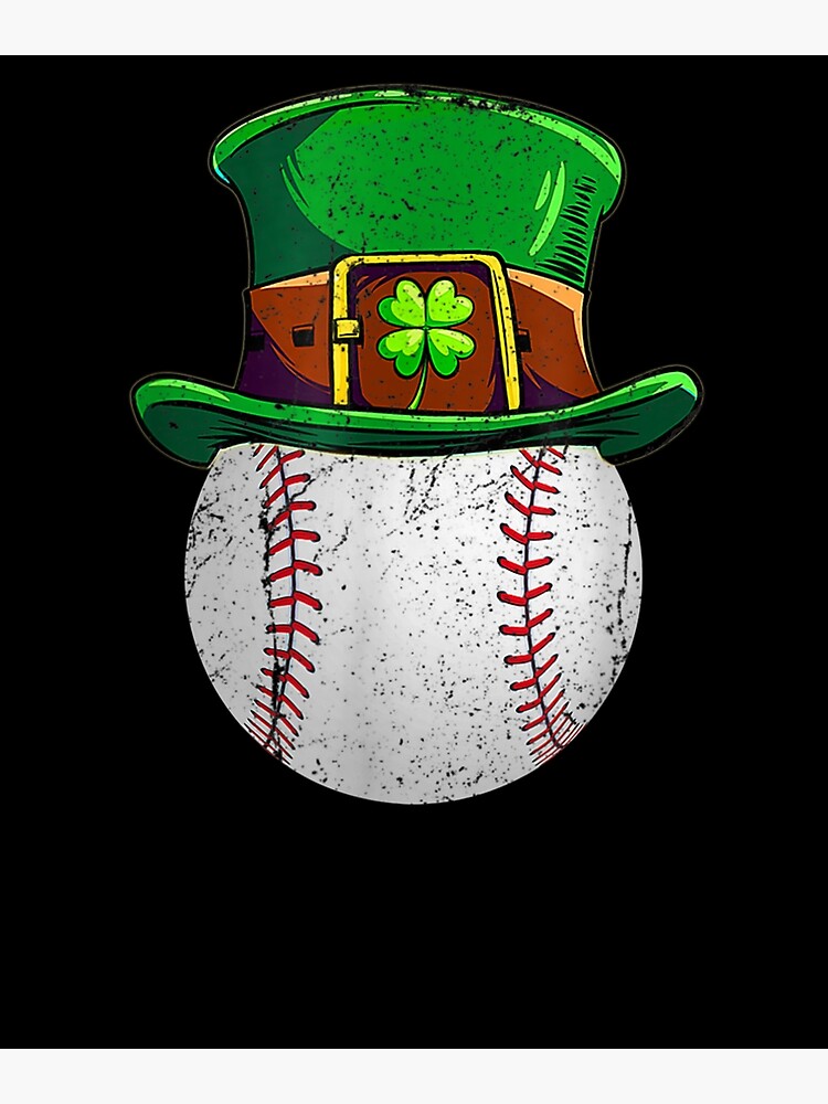 Leprechaun Baseball Shamrock St Patricks Day Irish Gift  Sticker for Sale  by charissamo77