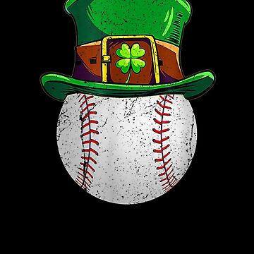 Leprechaun Baseball Shamrock St Patricks Day Irish Gift  Sticker for Sale  by charissamo77