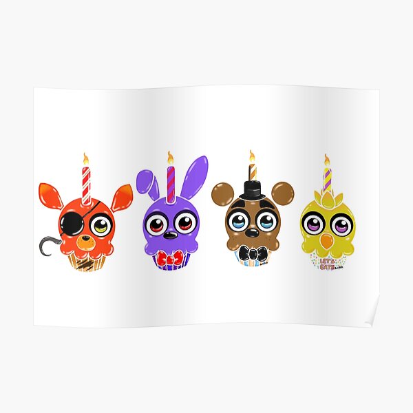 Fnaf Chica Cupcake Posters | Redbubble