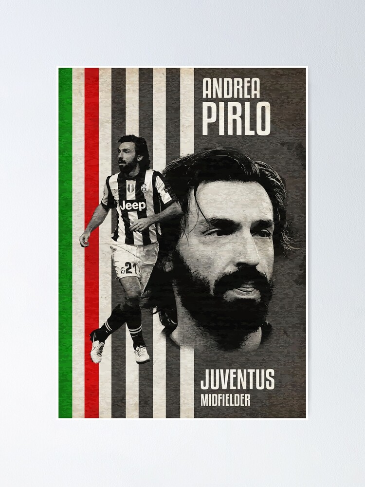 Andrea Pirlo Poster - Juventus Art