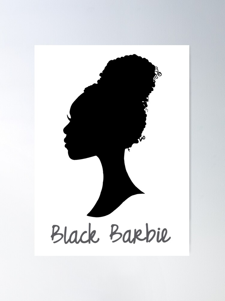 Barbie: Afro Barbie Silhouette Poster - WHITE