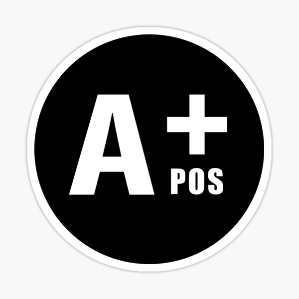 Groupe sanguin A+ pos Sticker