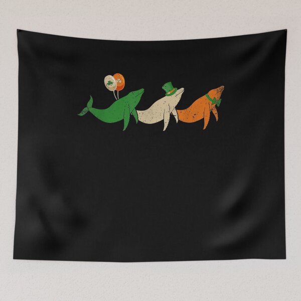 Item preview, Retro Vintage Ireland Flag Whales St Patrick's Day Gift  designed and sold by charissamo77.