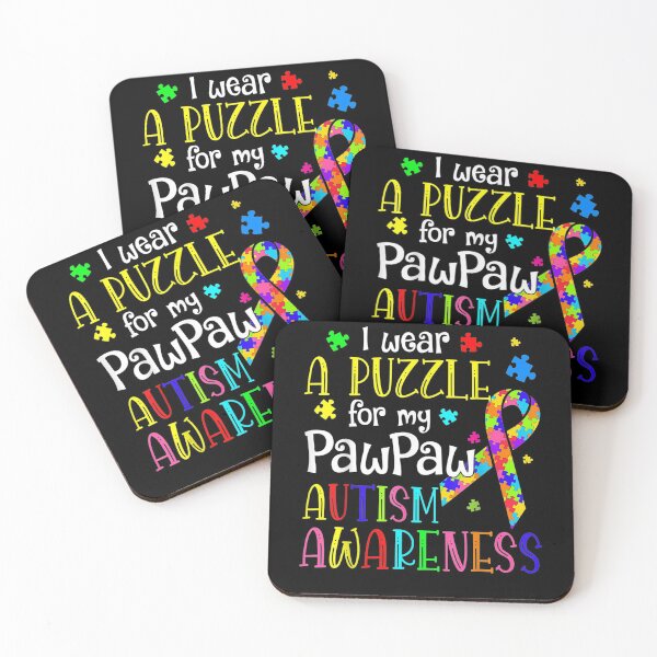 Item preview, I Wear A Puzzle For My Paw Paw Autism Awareness Gift  designed and sold by charissamo77.