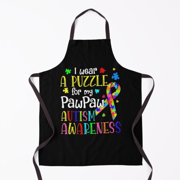 Item preview, I Wear A Puzzle For My Paw Paw Autism Awareness Gift  designed and sold by charissamo77.