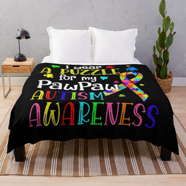 Item preview, I Wear A Puzzle For My Paw Paw Autism Awareness Gift  designed and sold by charissamo77.