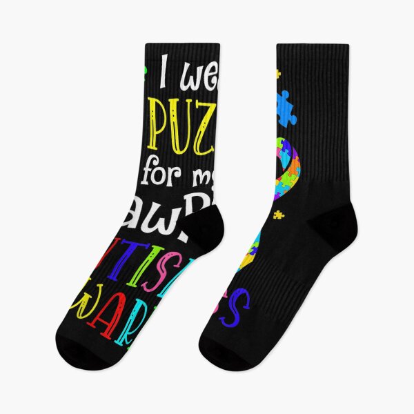 Item preview, I Wear A Puzzle For My Paw Paw Autism Awareness Gift  designed and sold by charissamo77.