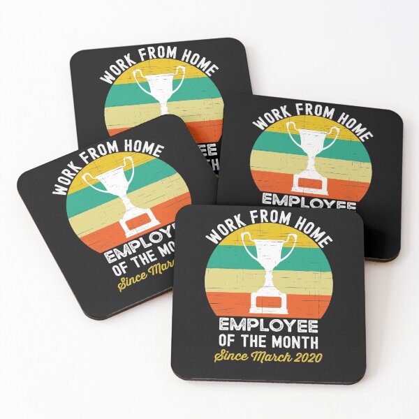Item preview, Work From Home Employee of the Month Since March 2020 designed and sold by azmndesigns.