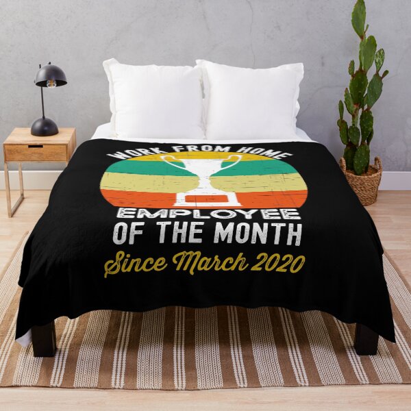 Item preview, Work From Home Employee of the Month Since March 2020 designed and sold by azmndesigns.