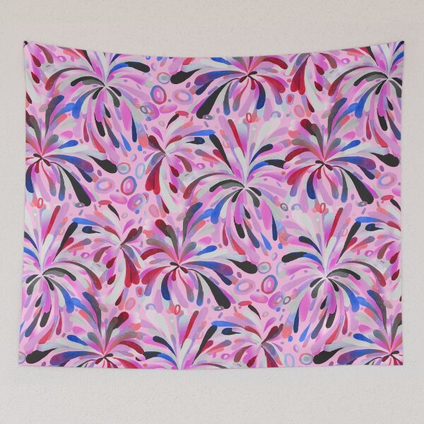 Item preview, Colorful hand paint abstract firework - P designed and sold by janeferwong.