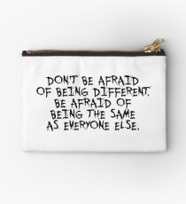 Don't be afraid... Gym Motivational Quote Studio Pouch