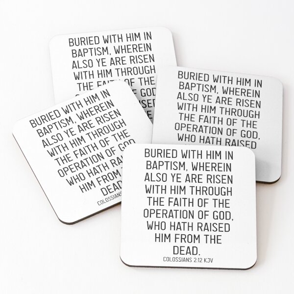 Item preview, Colossians 2:12 KJV designed and sold by Logosdesignshop.